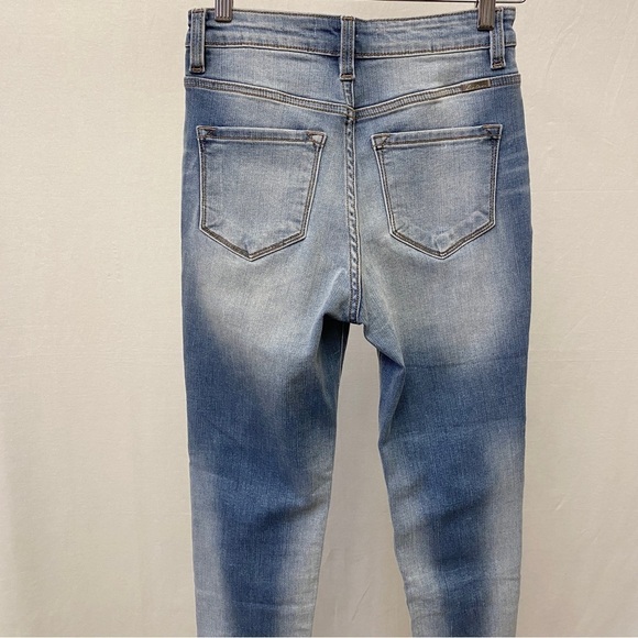 KanCan 3 (25) Skinny Jeans High Rise Womens Fray Hem Distressed Stretch KC9120M - Picture 8 of 15